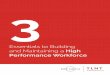 3 essentials to building and maintaining a high performance workforce