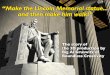 Make the Lincoln Memorial Statue & then make him walk!