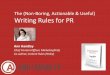 Writing Rules in PR