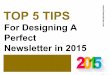 5 Best Tips for Designing Newsletter in 2015