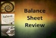 Balance Sheet Review