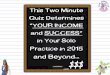 Solo Practice Success Test, Determines Your Income in Your Solo Practice for Doctors, Lawyers, Dentists, Therapists & other Professional Services