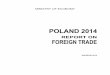 POLAND 2014 REPORT ON FOREIGN TRADE