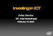 Investing In ICT