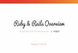 Ruby Rails Overview