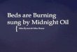 Midnight Oil's Bed's are Burning Analysis