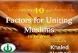10 factors for uniting muslims in australia