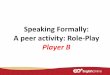 Information Interview Role Player B