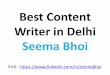 Content Writer In Delhi