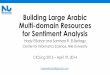 Building Large Arabic Multi-Domain Resources for Sentiment Analysis