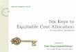 Lists for Leaders: List 11 - Keys to Equitable Cost Allocation