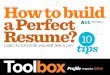 How to build a Perfect Resume