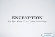 Encryption: It's For More Than Just Passwords