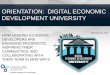 Community Systems Digital Economic Development University Orientation Feb 24 15