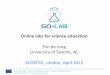 Scientix 5th SPNE London 24 April 2015: Go-Lab
