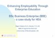 Enhancing employability through enterprise education: BSc Business Enterprise Buckingham University - Nigel Adams