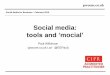 Social media:tools and ‘mocial’ by Paul Wilkinson #sm4b