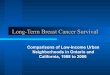 Long-term breast cancer survival: Comparisons of low-income urban neighborhoods in Ontario and California