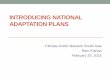 Introducing national adaptation plans