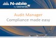 Audit Manager -- Compliance made easy
