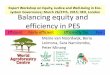 Equity workshop: Balancing equity and efficiency in Payments for Ecosystem Services (PES)