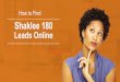 How to find Shaklee 180 leads online