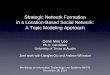 Strategic Network Formation in a Location-Based Social Network