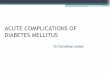 Final  acute complications of diabetes mellitus