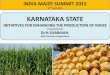 India Maize Summit 2015 - Session 2 - Dr subbaiah, Govt of karnataka, on Initiatives for Enhancing the Production of Maize
