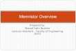 Memristor overview