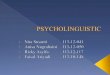 Mini research on psycholinguistic group 3