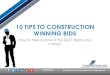 10 Tips to Winning Construction Bids