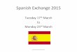Spanish exchange parents mtg information