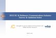 2012 DC & Baltimore Communications Industry Survey & Optimism Index