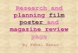 Research and planning film poster and magazine review
