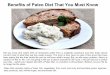 Benefits of Paleo Diet That You Must Know