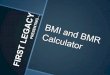 Bmi and bmr calculator slides