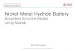 Nickel-Metal Hydride Battery Simplified Simulink Model using MATLAB