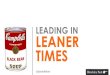 Leading in leaner times