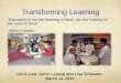 Transforming learning