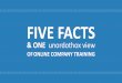 Five facts and one unorthodox view of online company training