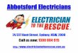 Abbotsford Electricians | Call 1300 884 915
