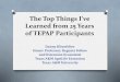 The Top Things I've Learned from 25 Years of TEPAP by Danny Klinefelter