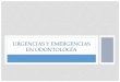 emergencias y urgencias odontologicas/ embarazadas