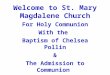 Church order of service: Adult Baptism and Admission of Children to Communion