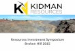 2015 Broken Hill Resources Investment Symposium - Kidman Resources (ASX: KDR) - Martin Donahue