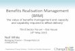 Benefits realisation management, third sector forum, 13th May 2015