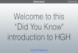 Introduction to HGH Human Growth Hormone