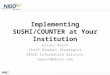NISO Training Thursday: Implementing SUSHI/COUNTER at Your Institution