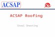 ACSAP Roofing - Specialists in Roof Steel Sheeting